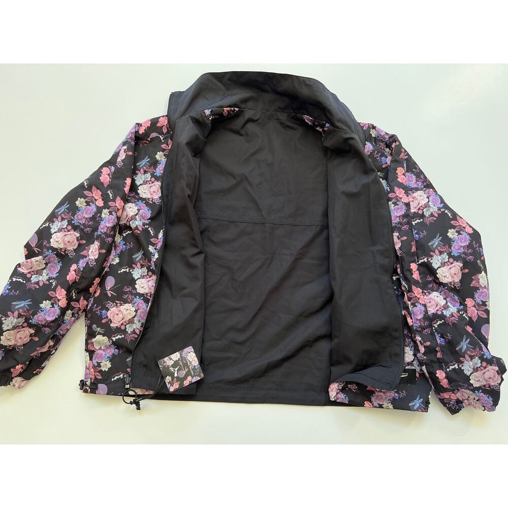 Puma Women's Tabitha Simmons Black Floral Print Reversible Jacket Size L NWT - Picture 16 of 16
